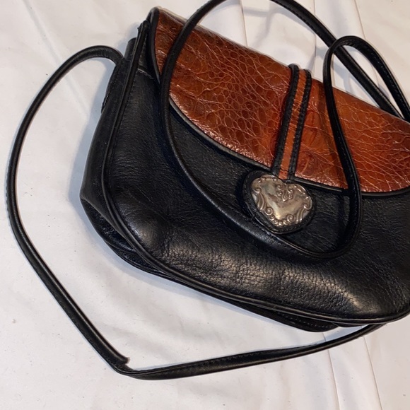Brighton One World Black/Brown CROSSBODY Leather - Picture 16 of 16